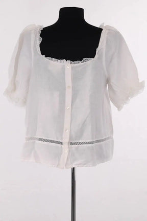 Blouse Sézane Blanc en Lin