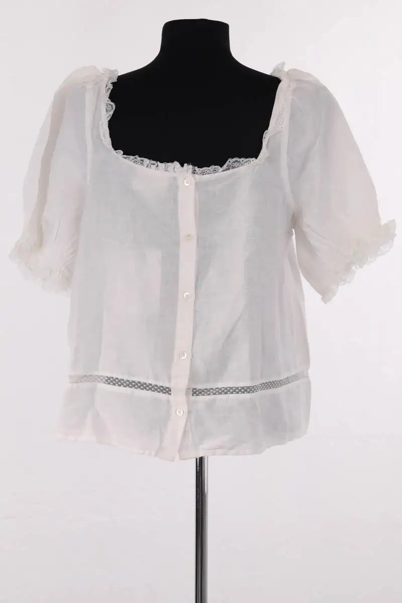 Blouse Sézane Blanc en Lin