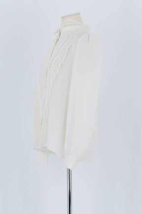 Blouse Sézane Blanc en Polyester