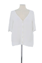 Blouse Sézane Blanc en Polyester, taille XL - Seconde Main