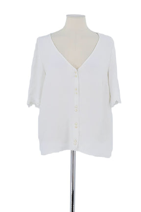 Blouse Sézane Blanc en Polyester, taille XL - Seconde Main