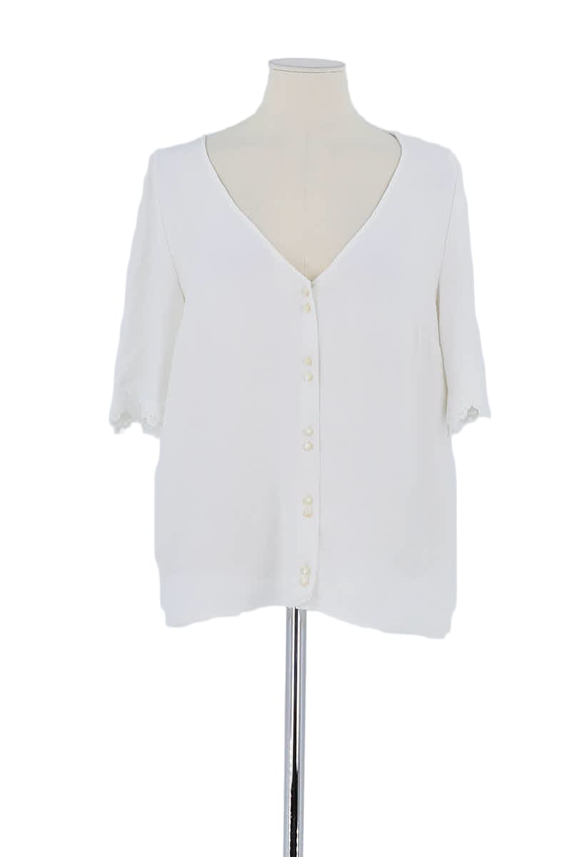 Blouse Sézane Blanc en Polyester, taille XL - Seconde Main