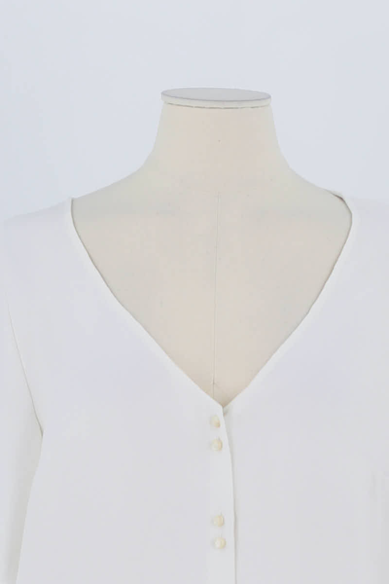 Blouse Sézane Blanc en Polyester