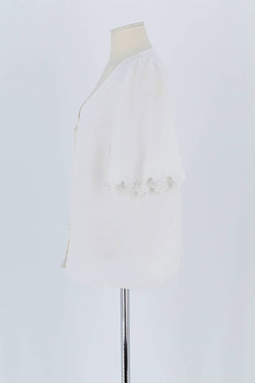 Blouse Sézane Blanc en Polyester