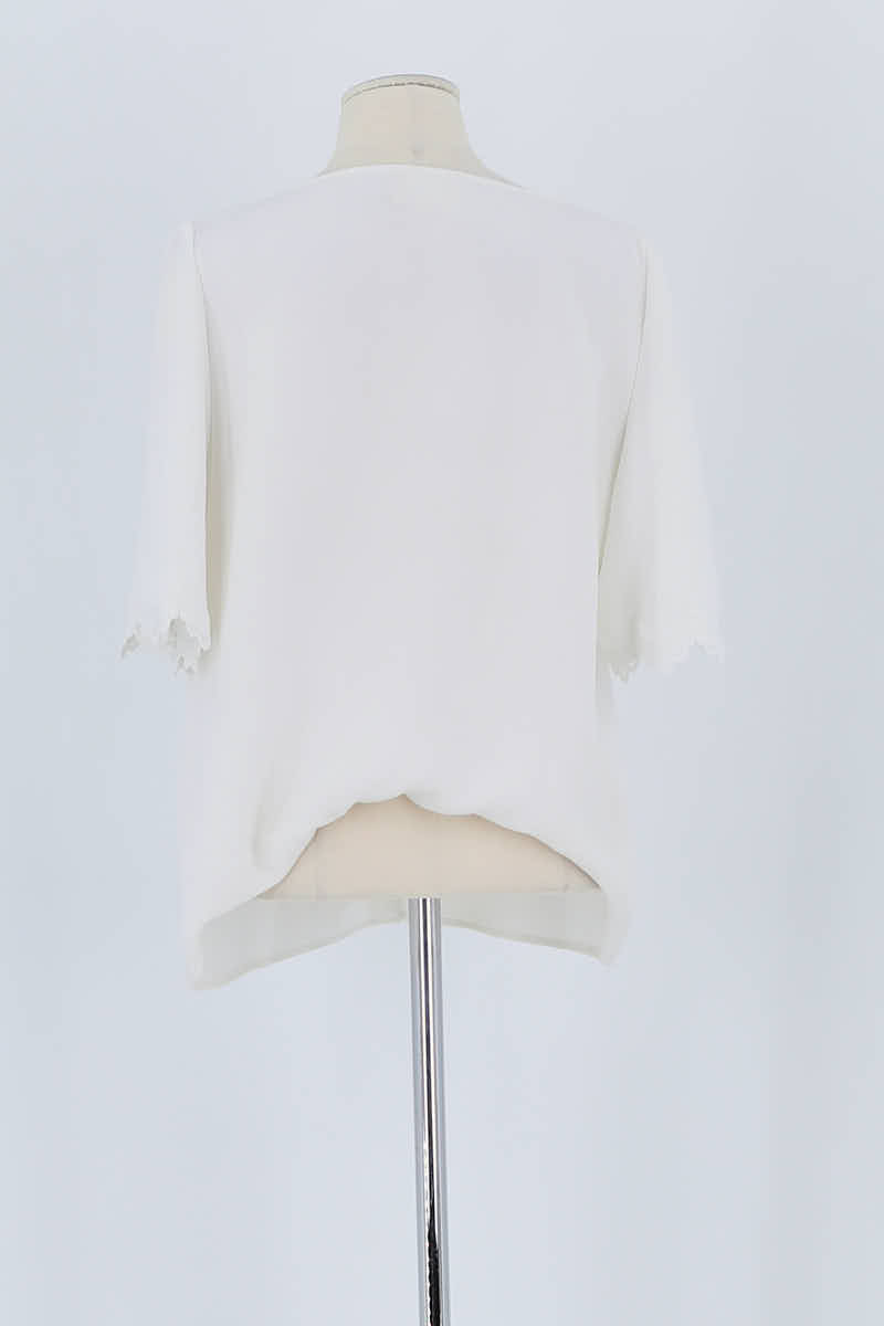 Blouse Sézane Blanc en Polyester