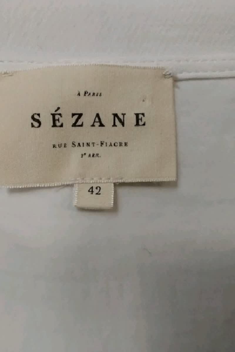 Blouse Sézane Blanc en Polyester