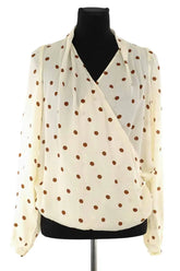 Blouse Sézane Blanc en Soie, taille S - Seconde Main