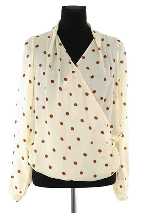 Blouse Sézane Blanc en Soie, taille S - Seconde Main