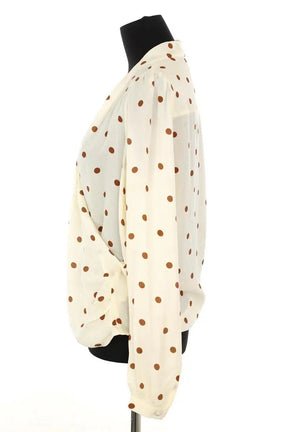 Blouse Sézane Blanc en Soie