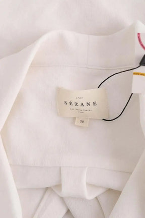 Blouse Sézane Blanc en Synthétique
