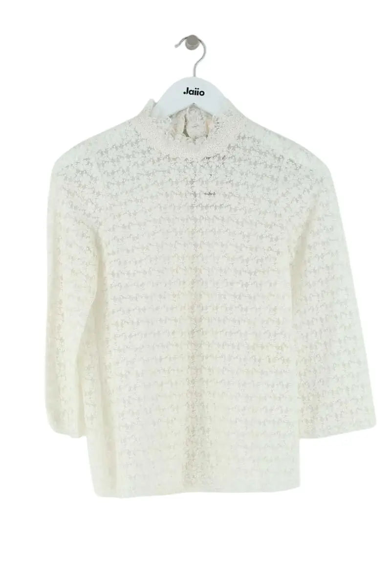 Blouse Sézane Blanc en Synthétique, taille XS - Seconde Main