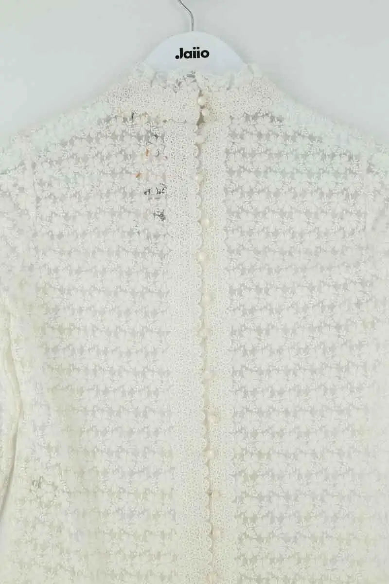 Blouse Sézane Blanc en Synthétique