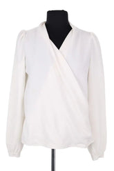 Blouse Sézane Blanc en Synthétique, taille XS - Seconde Main