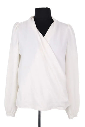 Blouse Sézane Blanc en Synthétique, taille XS - Seconde Main
