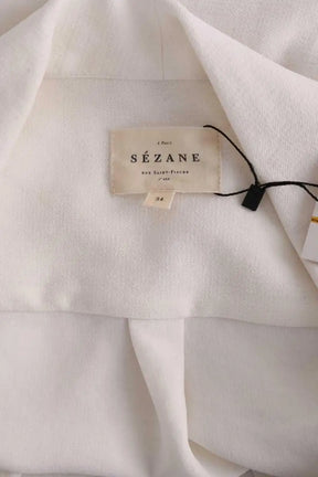 Blouse Sézane Blanc en Synthétique