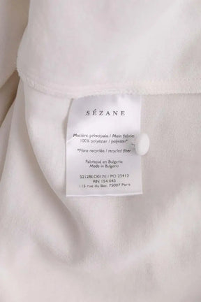 Blouse Sézane Blanc en Synthétique