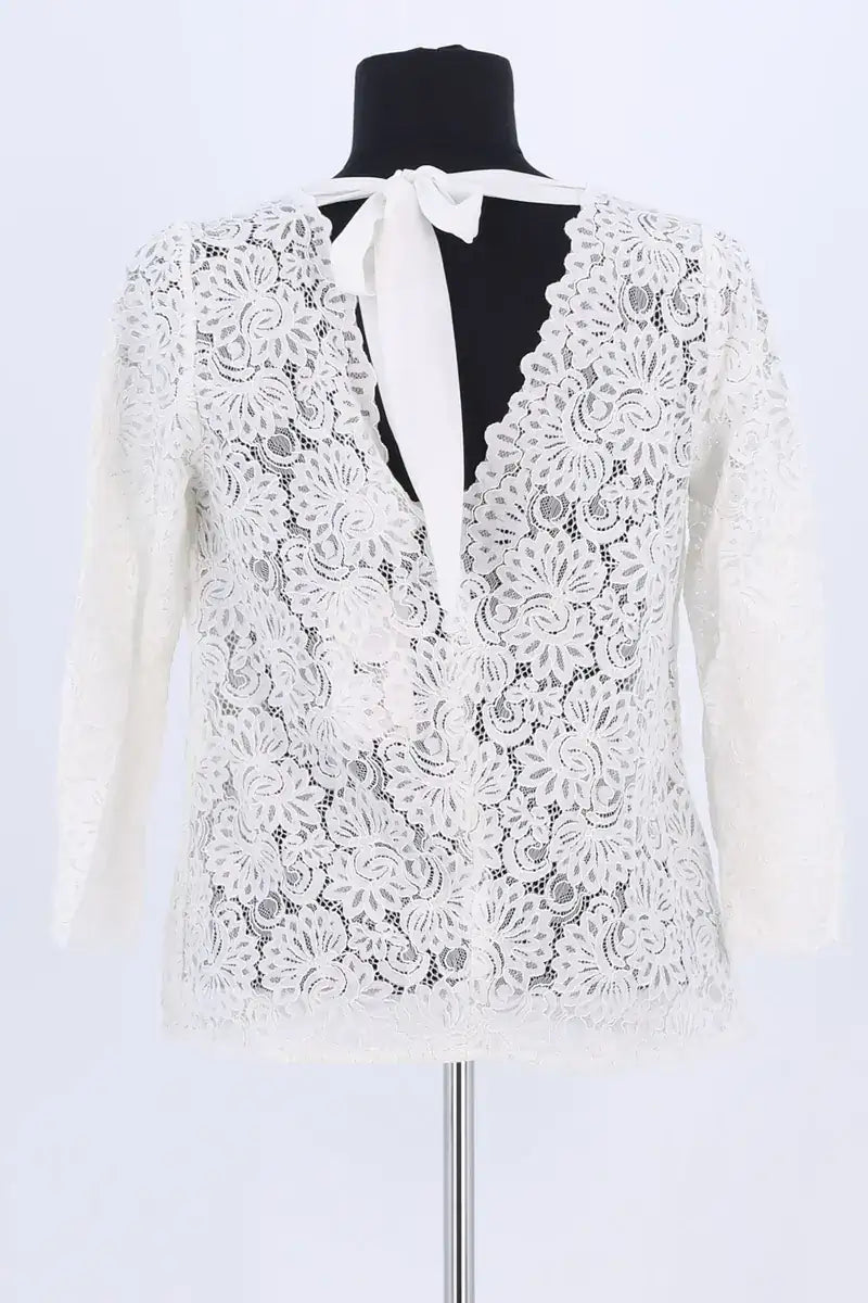 Blouse Sézane Blanc en Viscose