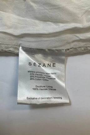 Blouse Sézane Blanc en Viscose