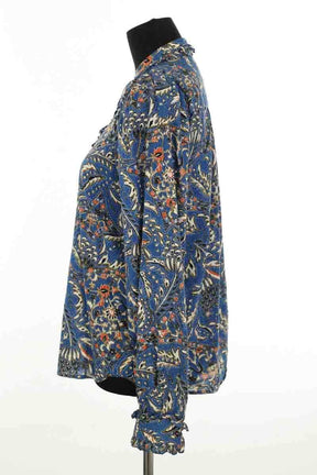 Blouse Sézane Bleu en Coton