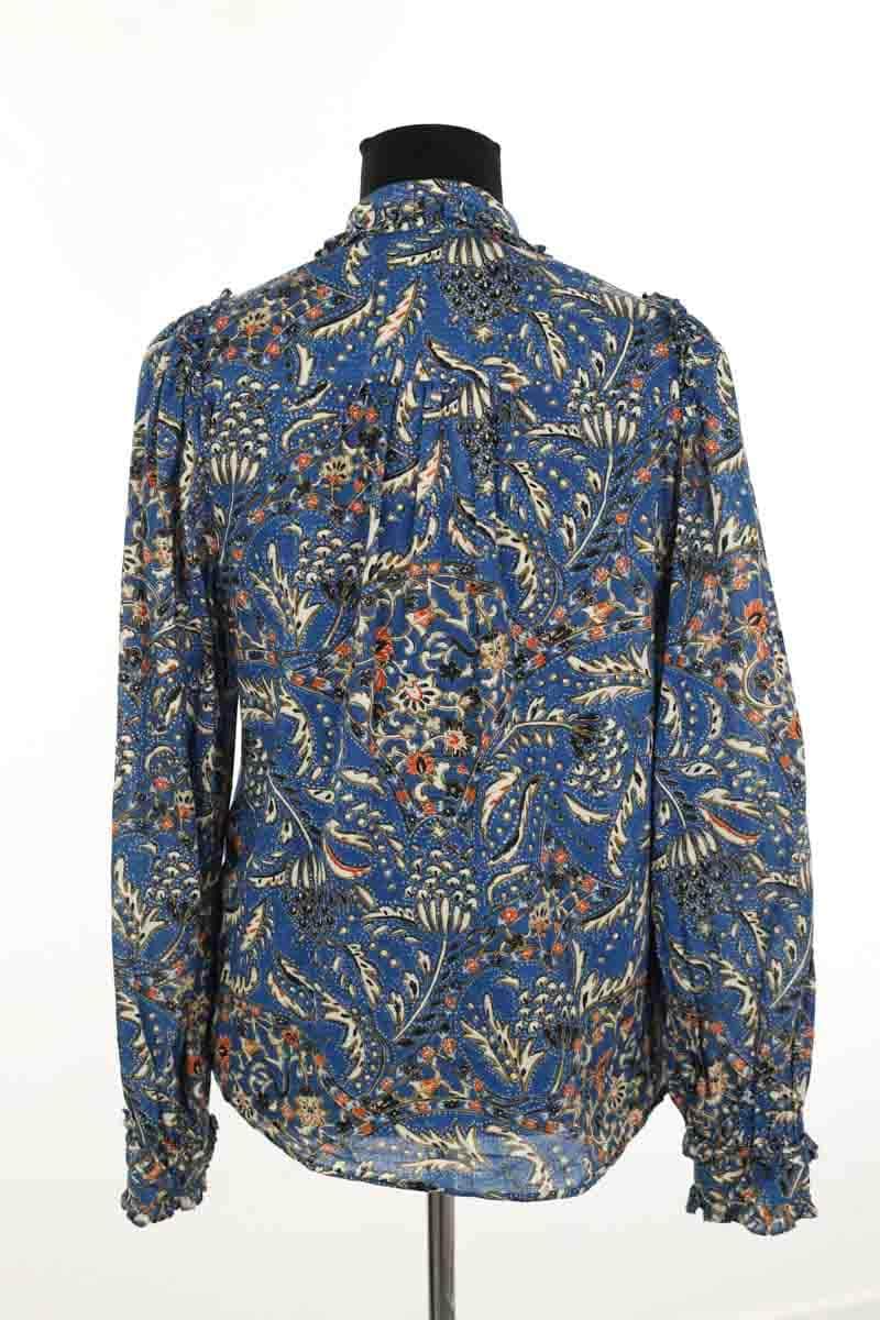 Blouse Sézane Bleu en Coton