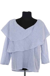 Blouse Sézane Bleu en Coton, taille XS - Seconde Main