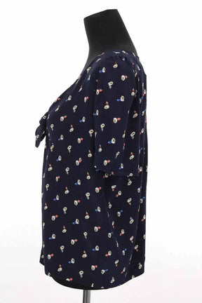Blouse Sézane Bleu en Soie