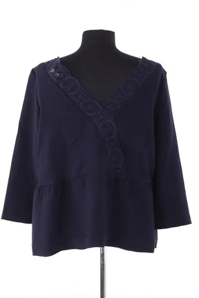Blouse Sézane Bleu en Synthétique