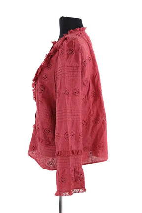 Blouse Sézane Bordeaux en Coton