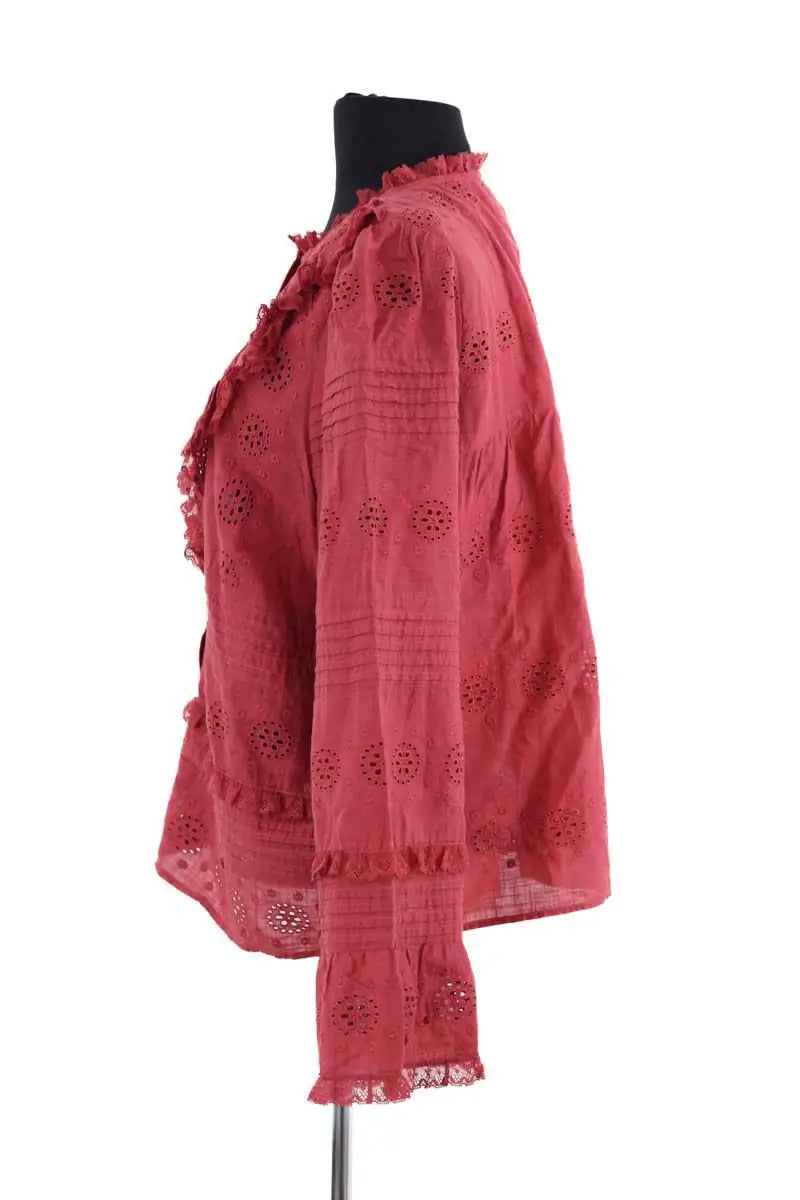 Blouse Sézane Bordeaux en Coton