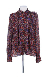 Blouse Sézane Bordeaux en Synthétique, taille M - Seconde Main