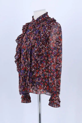 Blouse Sézane Bordeaux en Synthétique