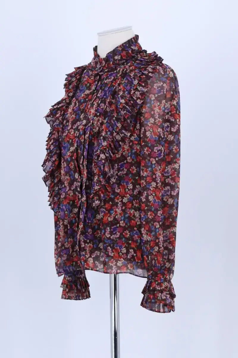Blouse Sézane Bordeaux en Synthétique