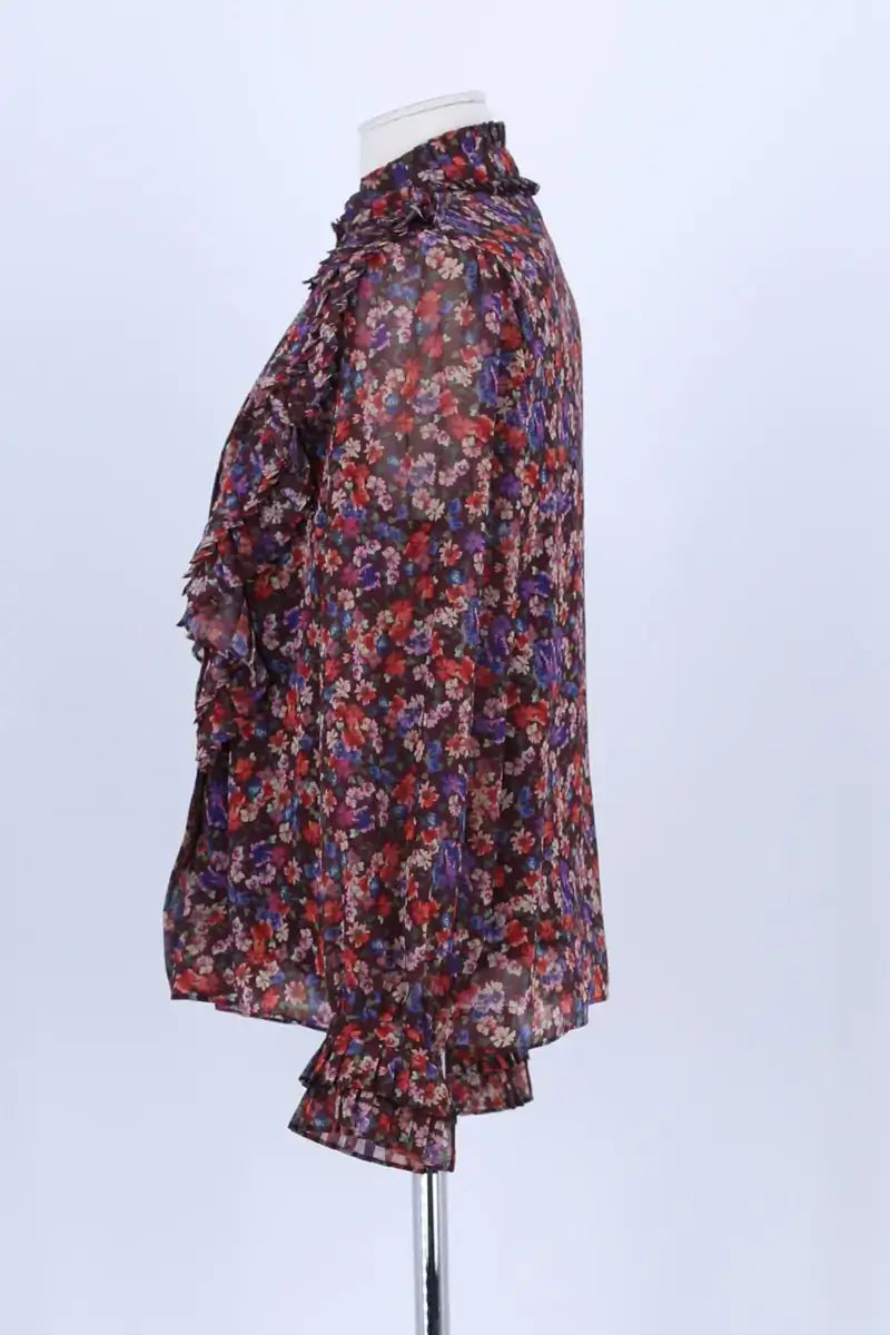 Blouse Sézane Bordeaux en Synthétique