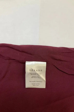 Blouse Sézane Bordeaux en Synthétique