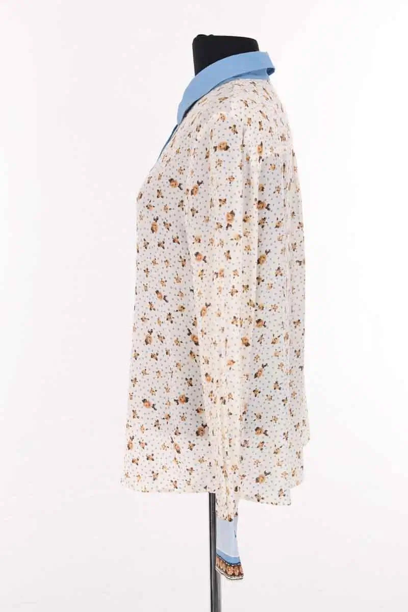 Blouse Sézane Ecru en Soie