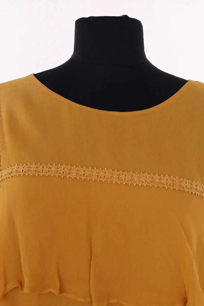 Blouse Sézane Jaune en Synthétique