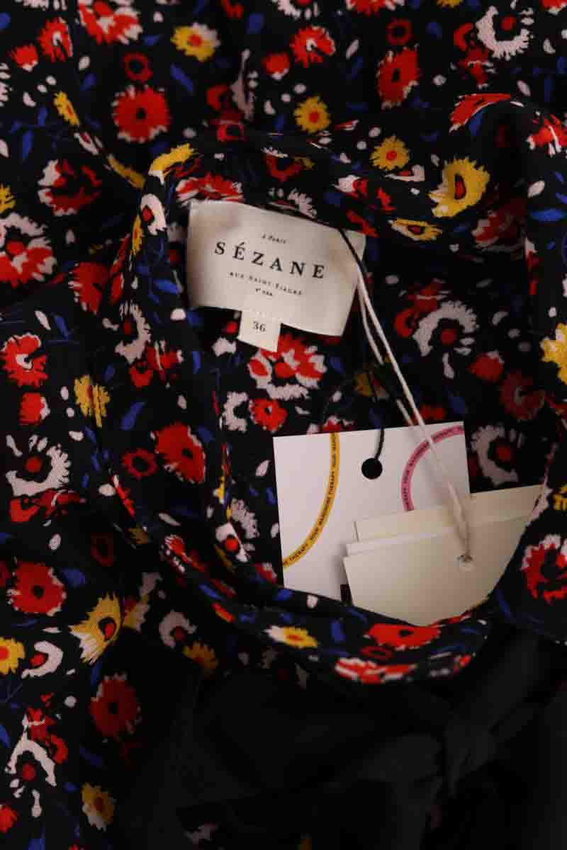 Blouse Sézane Lady imprimé petites fleurs Multicolore en Viscose, taille S - Seconde Main