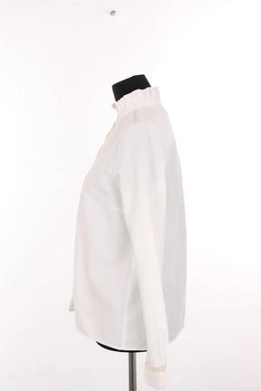 Blouse Sézane Marguerite Blanc en Coton
