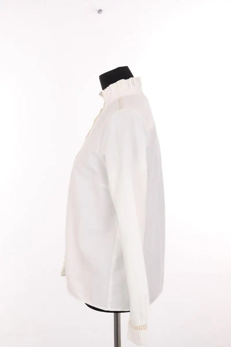 Blouse Sézane Marguerite Blanc en Coton