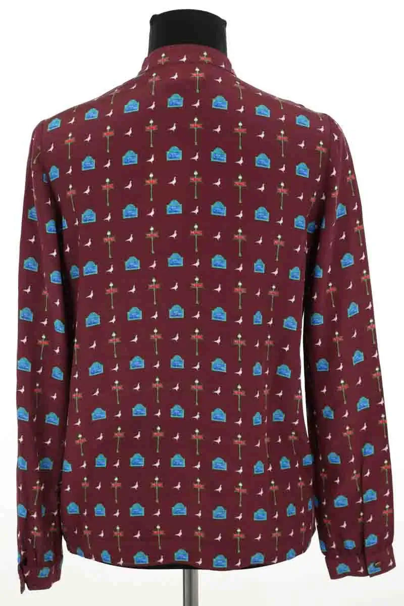 Blouse Sézane Marron en Soie