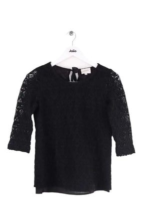 Blouse Sézane Noir en Coton, taille S - Seconde Main