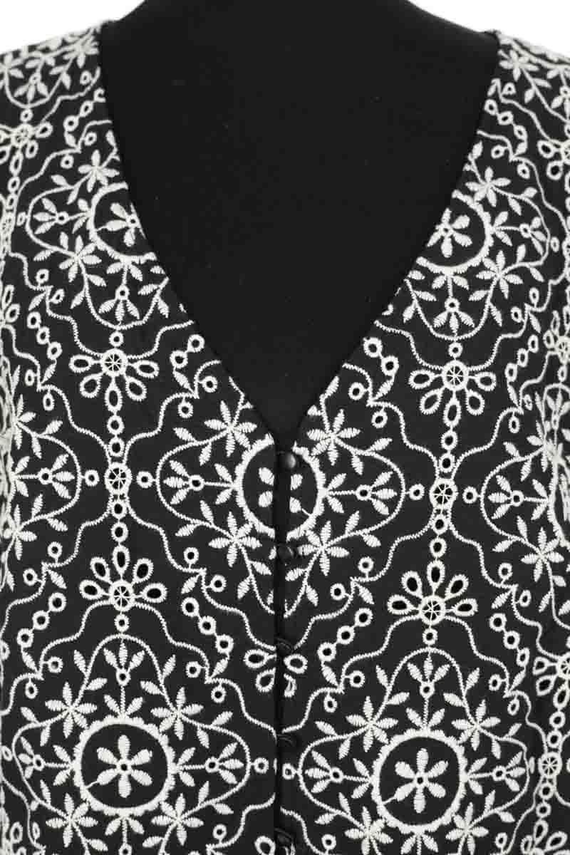 Blouse Sézane Noir en Coton
