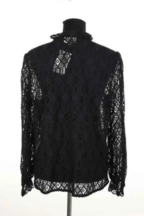 Blouse Sézane Noir en Coton