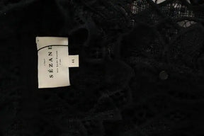 Blouse Sézane Noir en Coton