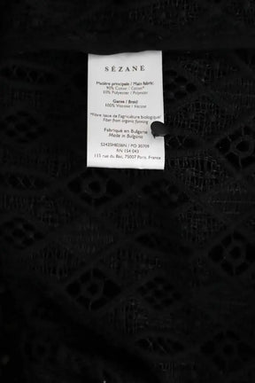 Blouse Sézane Noir en Coton
