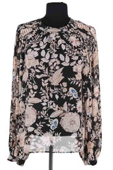 Blouse Sézane Noir en Synthétique, taille M - Seconde Main