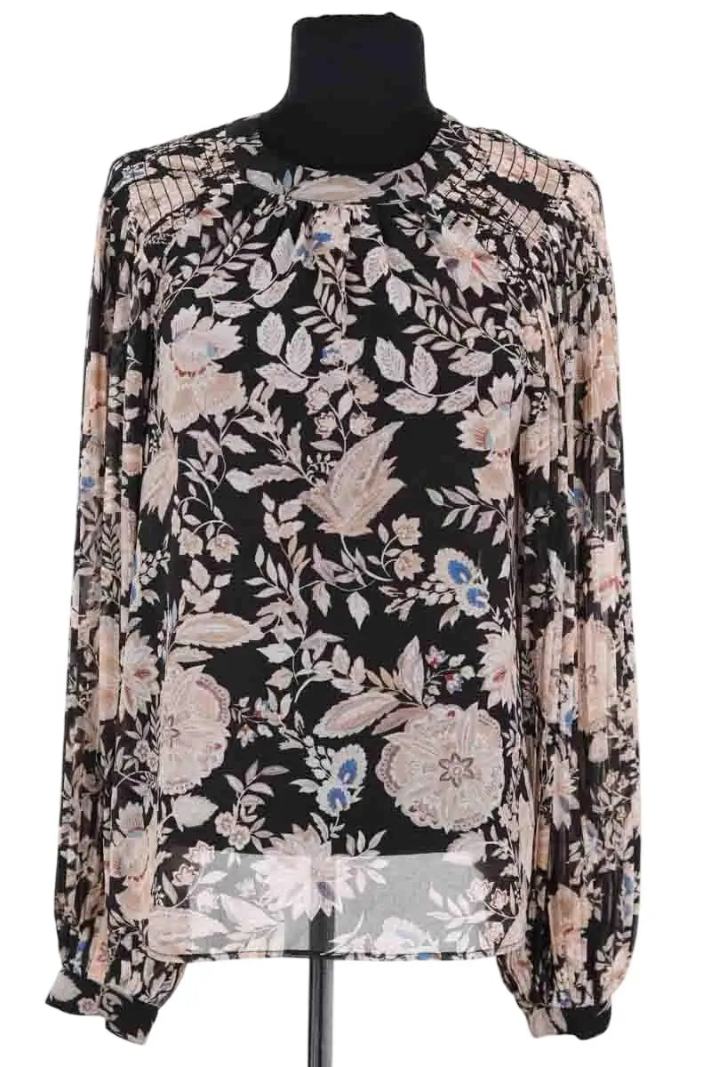 Blouse Sézane Noir en Synthétique, taille M - Seconde Main