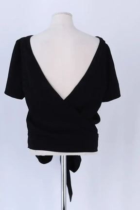Blouse Sézane Noir en Synthétique