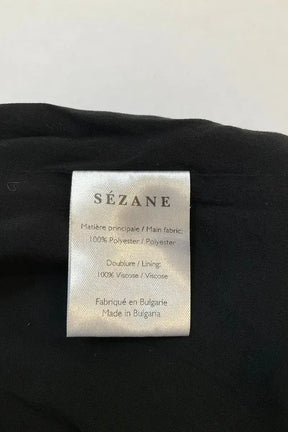 Blouse Sézane Noir en Synthétique