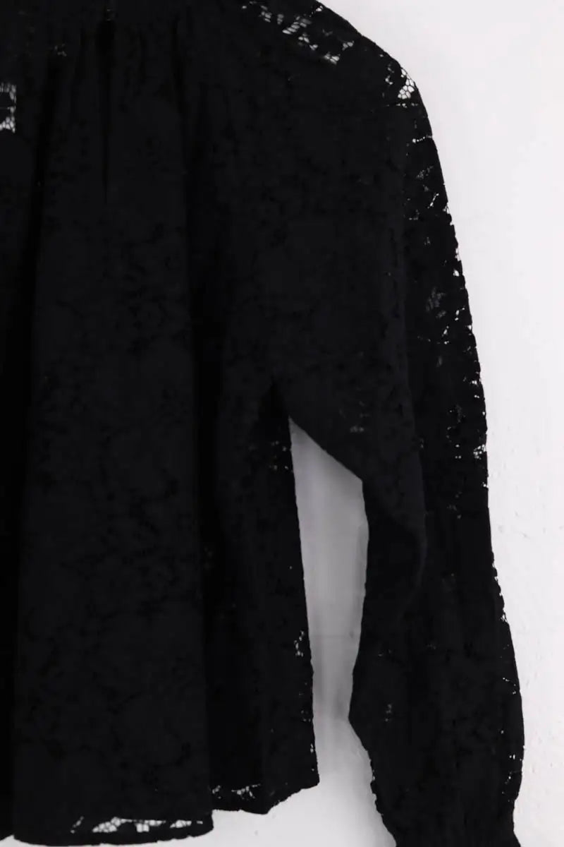 Blouse Sézane Noir en Synthétique